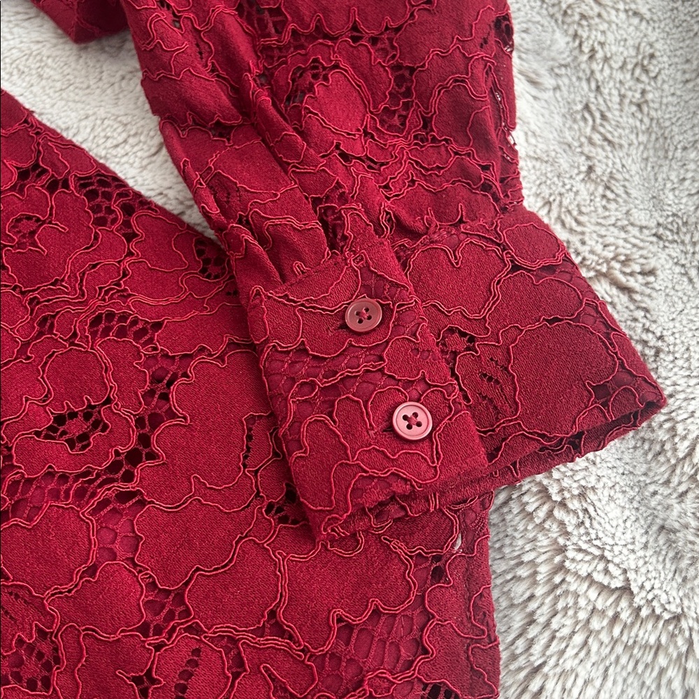 NWT Ann Taylor lace shirt with cami - Picture 7 of 12
